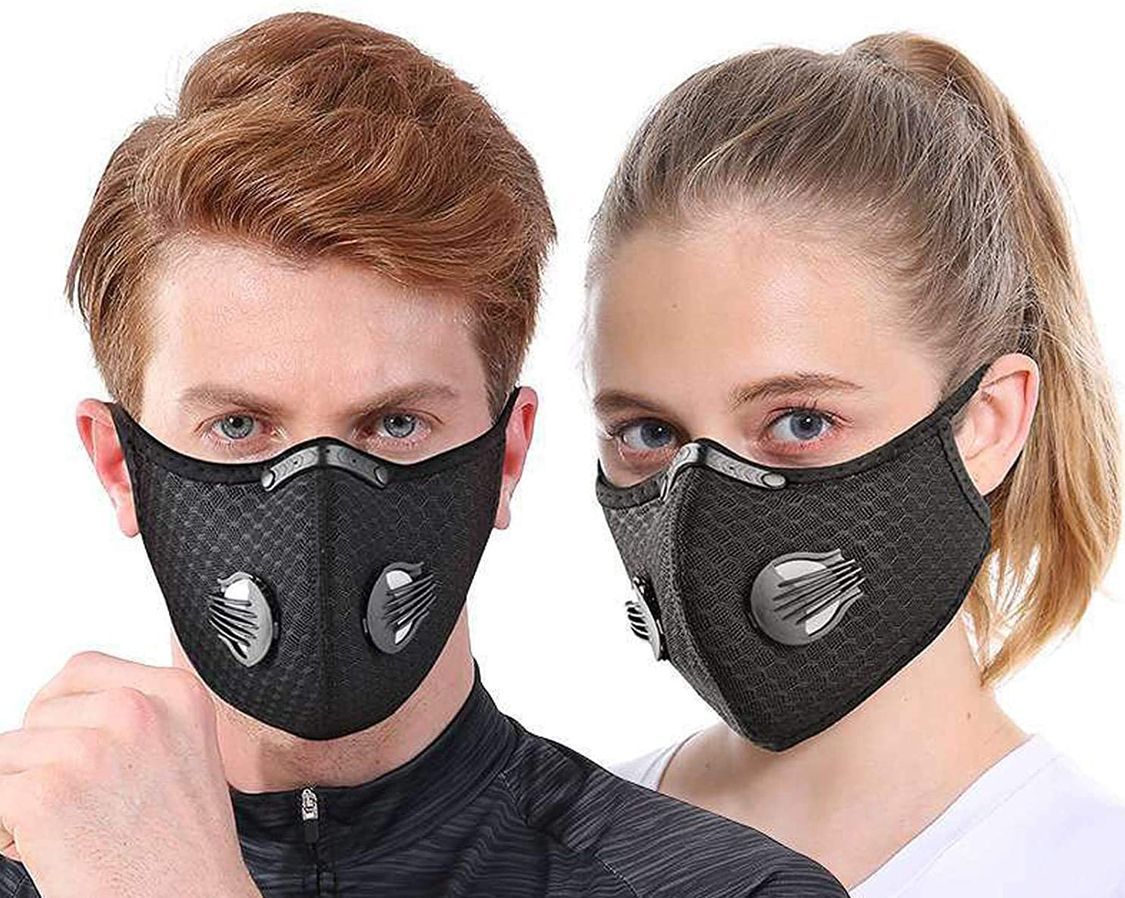 Reusable Face Mask with Breathing Valves