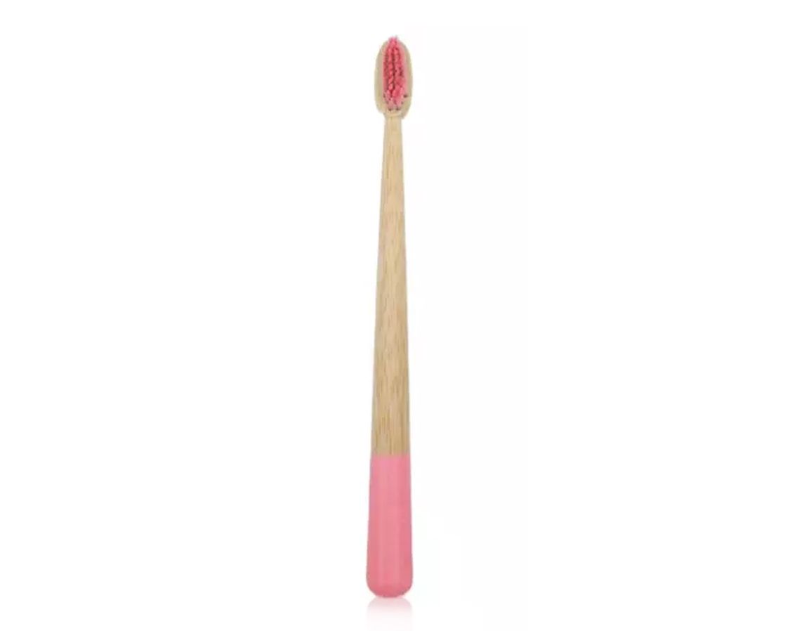 Natural Bamboo Toothbrush Pink