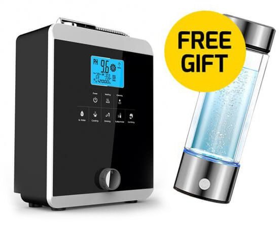 Alkaline Water Ionizer + FREE GIFT (Hydrogen Water Bottle)