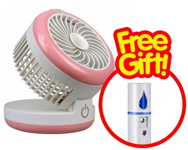 TableTop Mist Fan Humidifier + FREE GIFT Mini Mist Spray