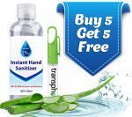 5 Aloe Instant Hand Sanitizer + 5 Hand Sanitizer Pocket Size
